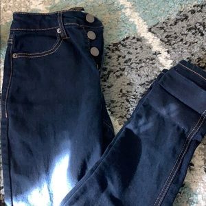 Dark denim jeans